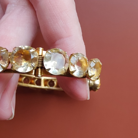 Bounkit I Stunning GP Citrine Hinged Cuff bracelet - Picture 11 of 15